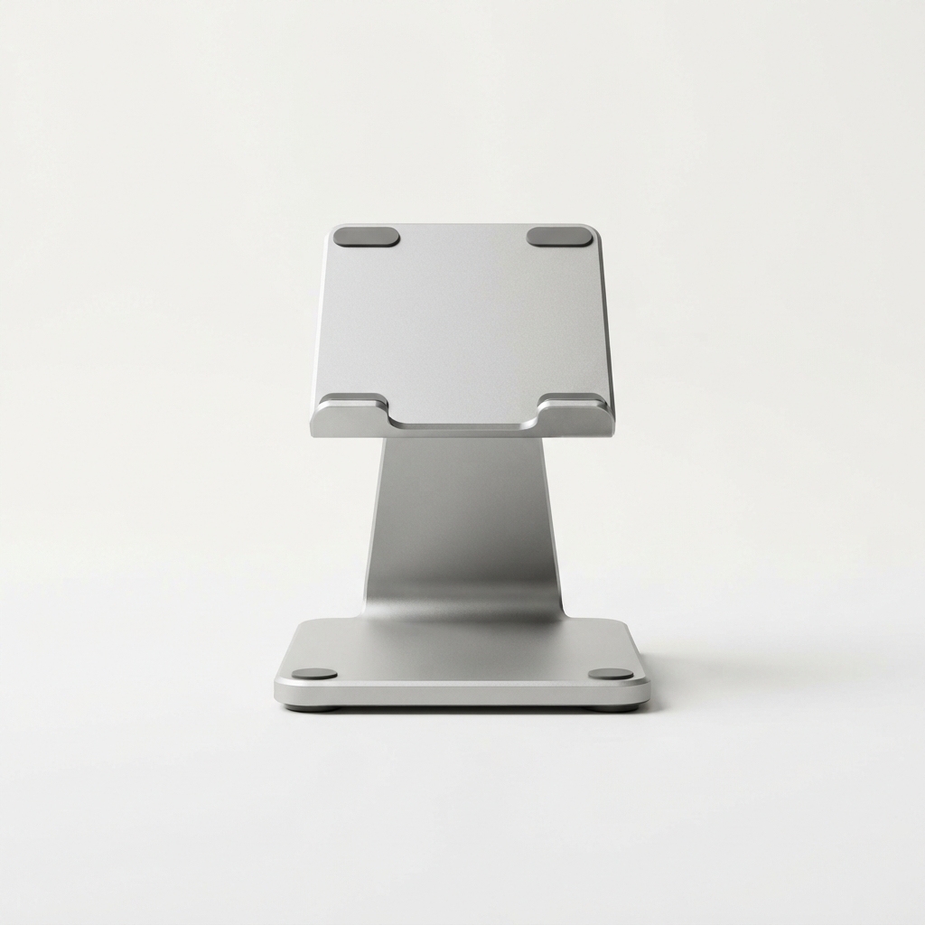 Adjustable angle desk phone stand