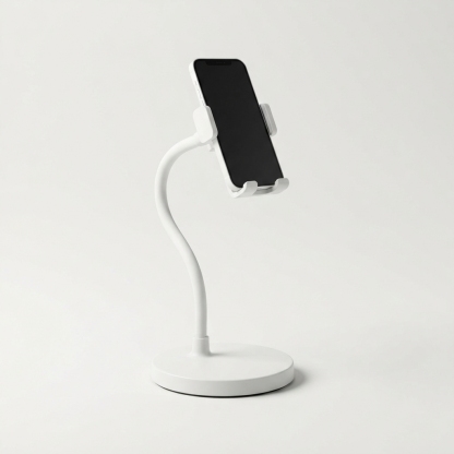 Flexible arm bed and sofa phone stand