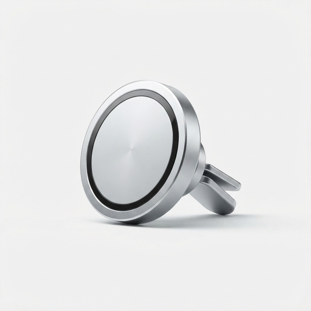USB-C fast charging car charger in silver