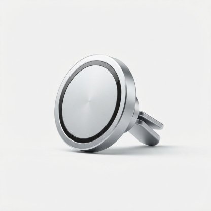 USB-C fast charging car charger in silver