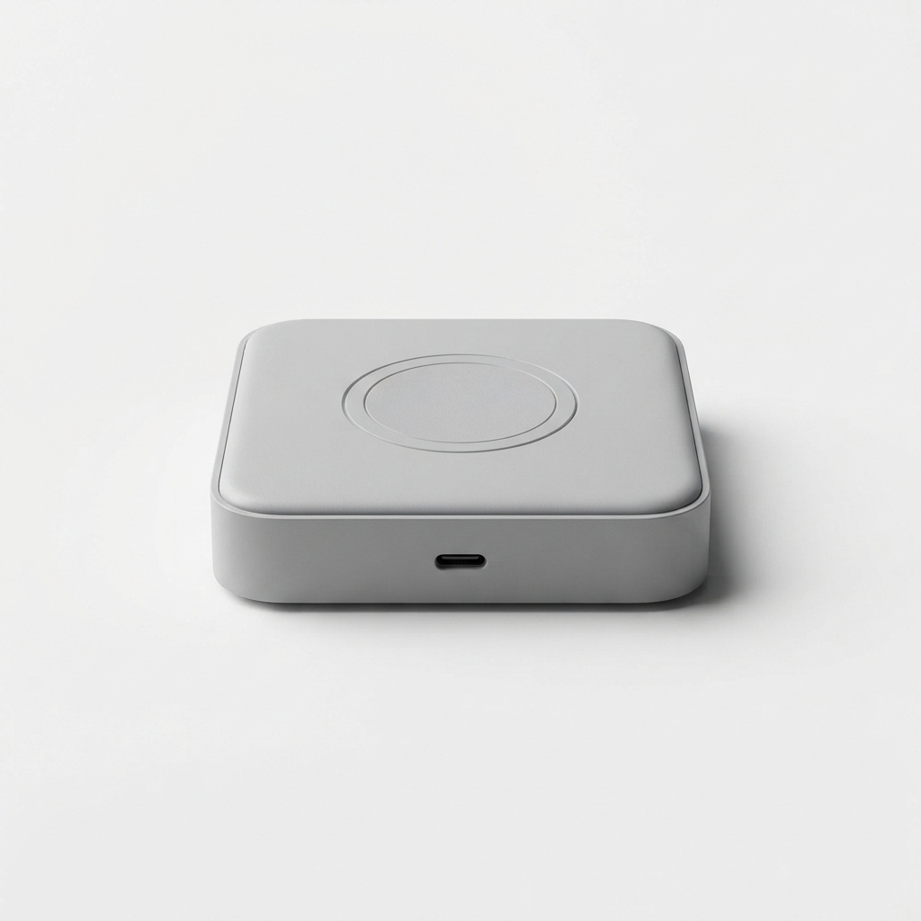 USB-C fast charging wall charger in lightgray color