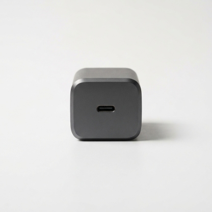 GaN USB-C fast charging charger in darkgray