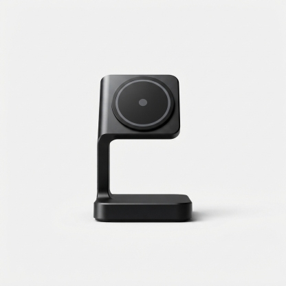 Magnetic wireless phone charging stand in black