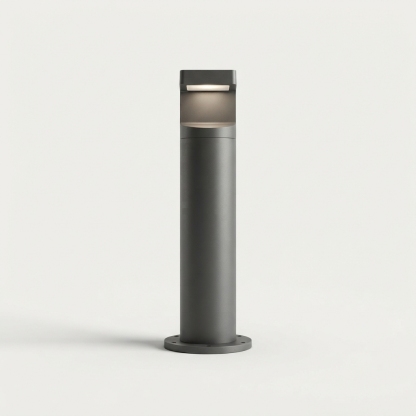 Minimal outdoor path bollard light for garden and driveway