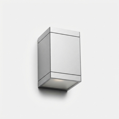 Minimal outdoor LED wall lamp with neutral white light