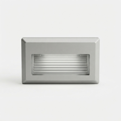Minimal outdoor recessed step LED light for stairs