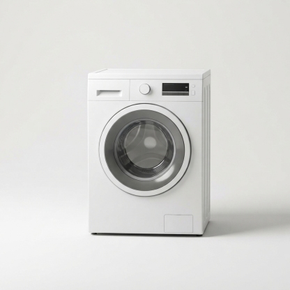 Front-load washing machine front view