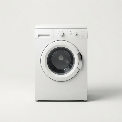 Front-load washing machine front view