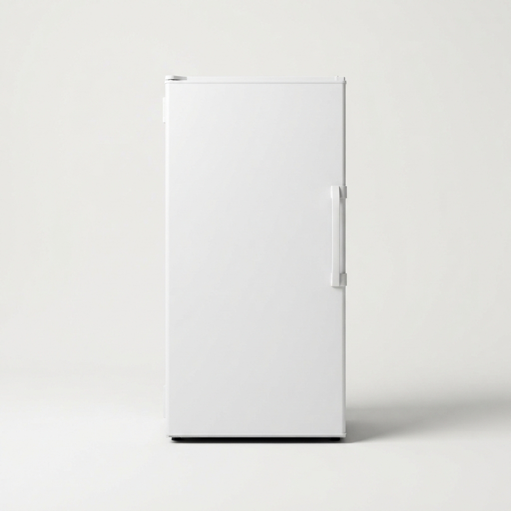 Compact chest freezer front view