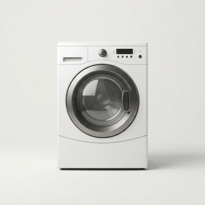 Front-load electric dryer front view