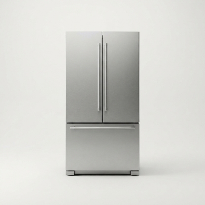 French door refrigerator front view