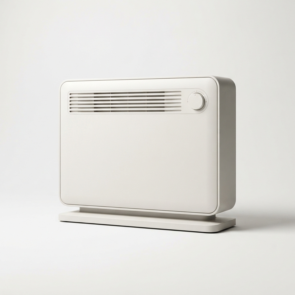 Oil-filled radiant heater front view
