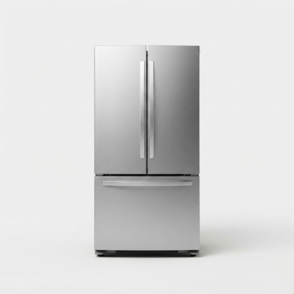 French-door refrigerator with bottom freezer drawer